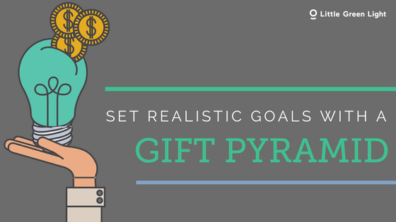 Set goals with gift pyramid realistic goals using gift pryamids