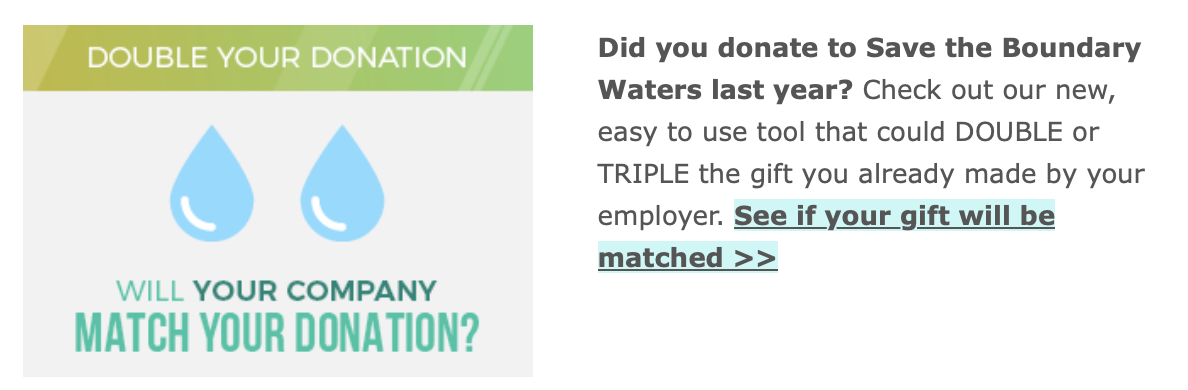 will your gift be matched