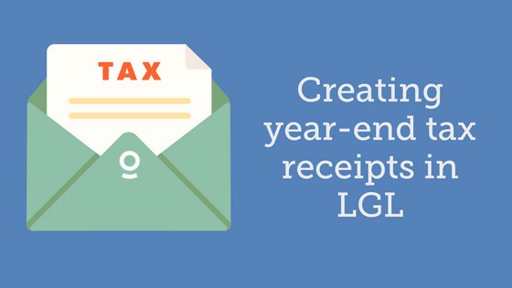tax receipts for donors