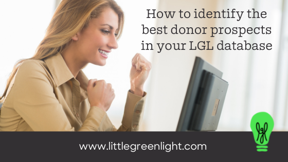 identify best donor prospects in database