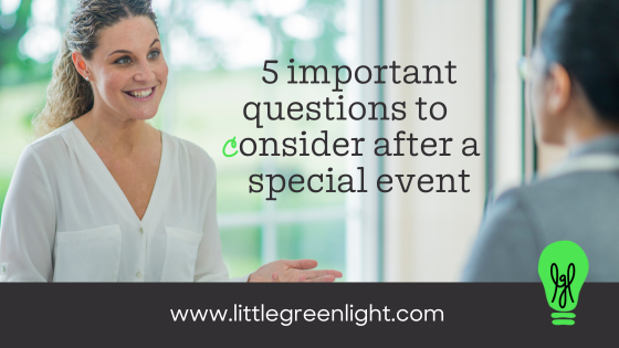 evaluate special events