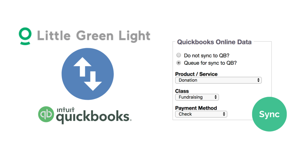 Little Green Light donor management software and Quickbooks integration LGL and QBO integration