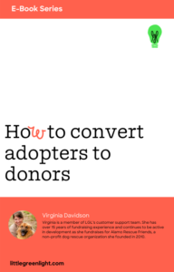 convert adopters to donors