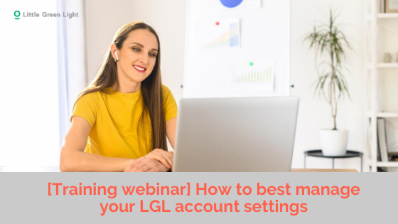 LGL User training: managing account settings