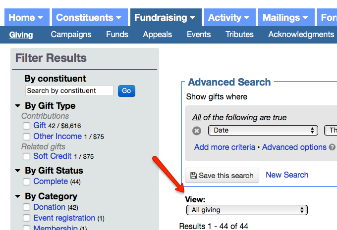 fundraising reports