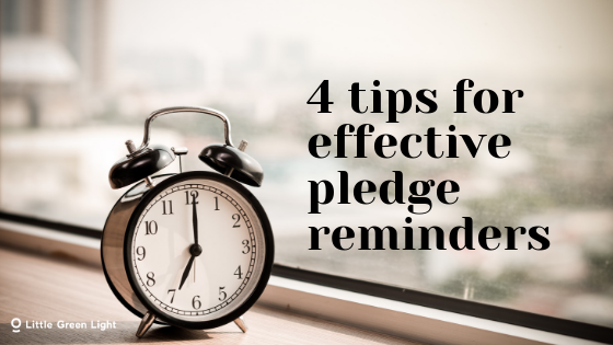 pledge reminder tips