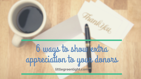 Donor appreciation ideas