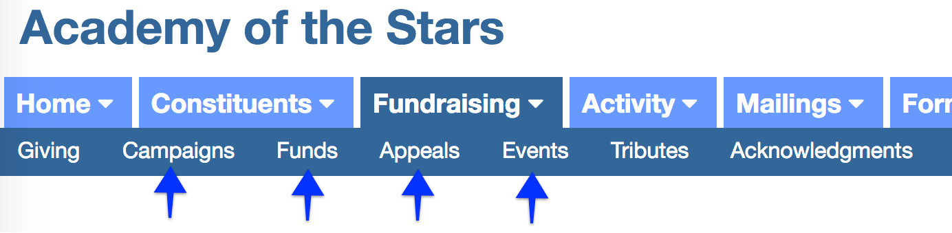 fundraising goals