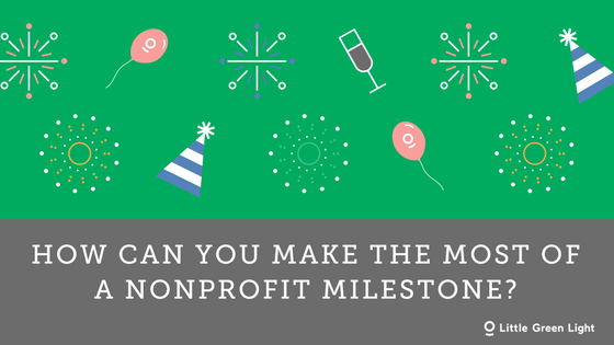 celebrate nonprofit milestones