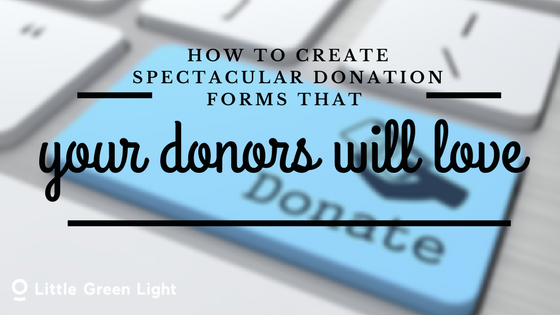 create online donation forms