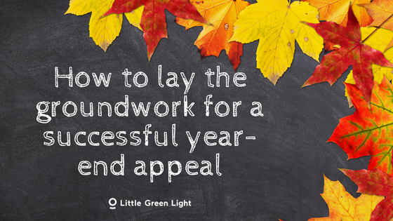 year-end appeal groundwork