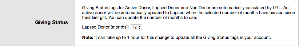 image showing how to customize a lapsed donor