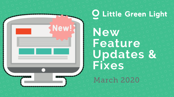 Spring 2020 updates to Little Green Light