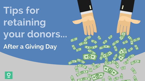 Retain donors from your giving day