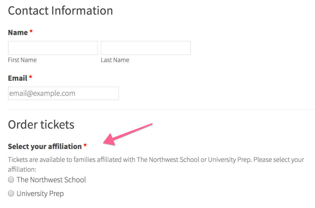 school affiliations field