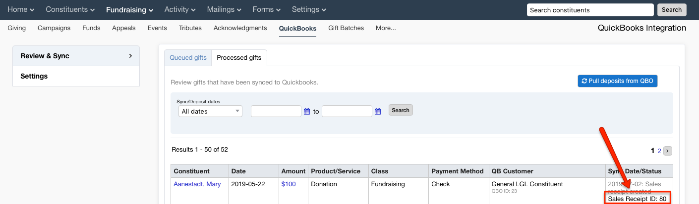 quickbooks integration updates