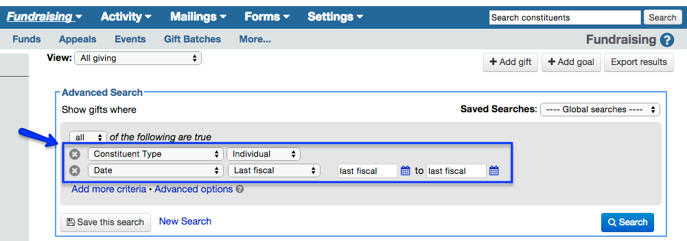 individual giving