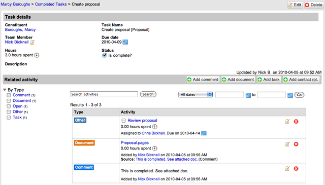 Using tasks in LGL