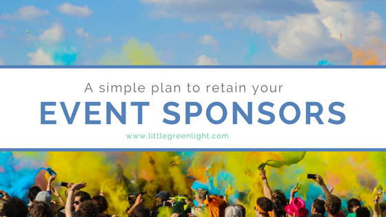 plan to retain event sponsorships