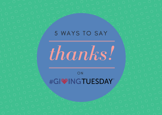 say thanks on givingtuesday