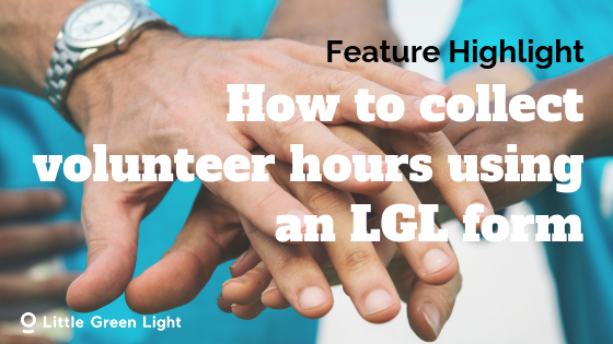 collect volunteer hours with online forms