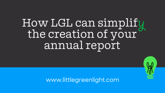 simplify creating an annual report