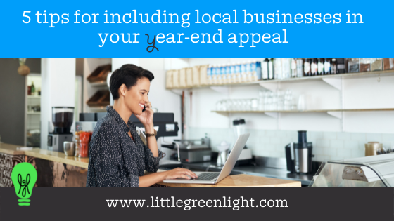tips to include businesses in yer-end appeal