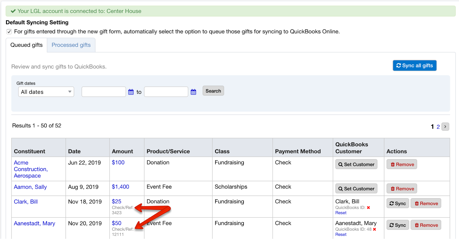 QBO check number update