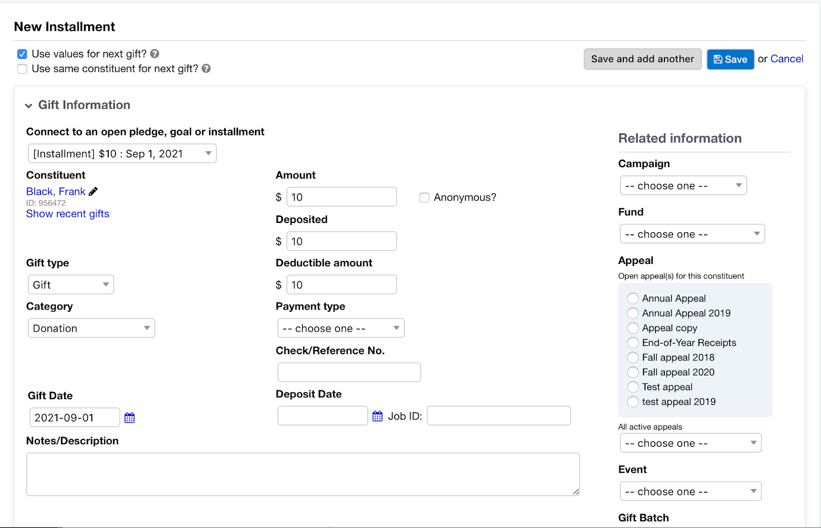 pledge/goal connector update