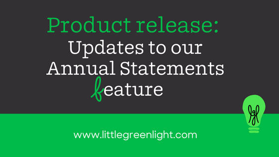 Product release: Updates to our Annual Statements feature