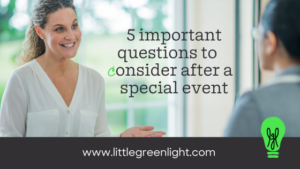 questions to ask after your special event