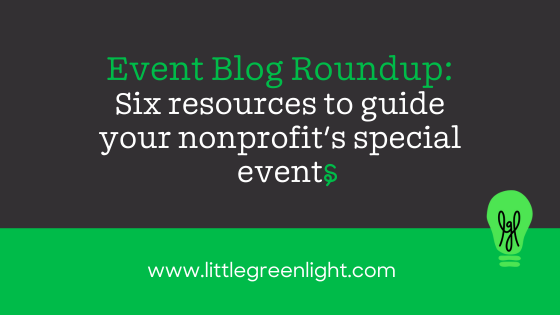 nonprofit special event tips