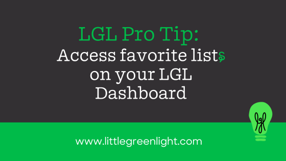 LGL Favorite lists widget