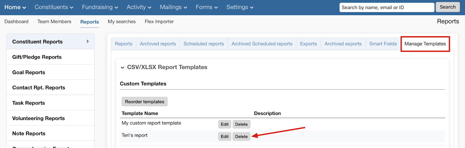 LGL Report templates