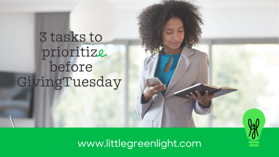 GivingTuesday tasks to prioritize