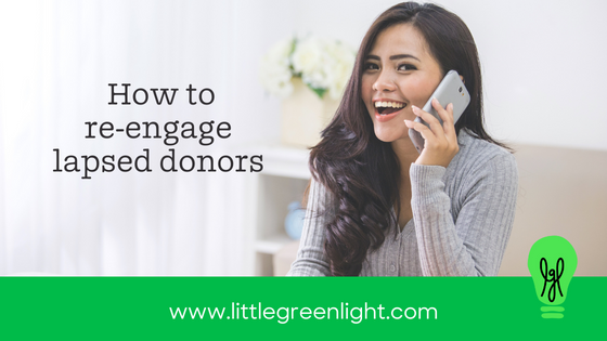 re-engage lapsed donors