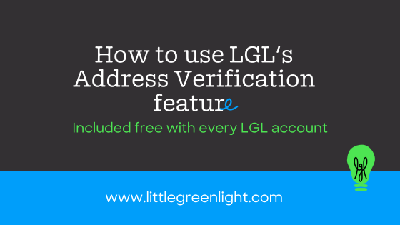 enable LGL's free address verification tool