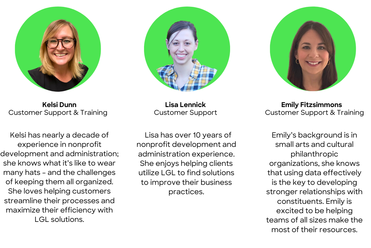 LGL's support team