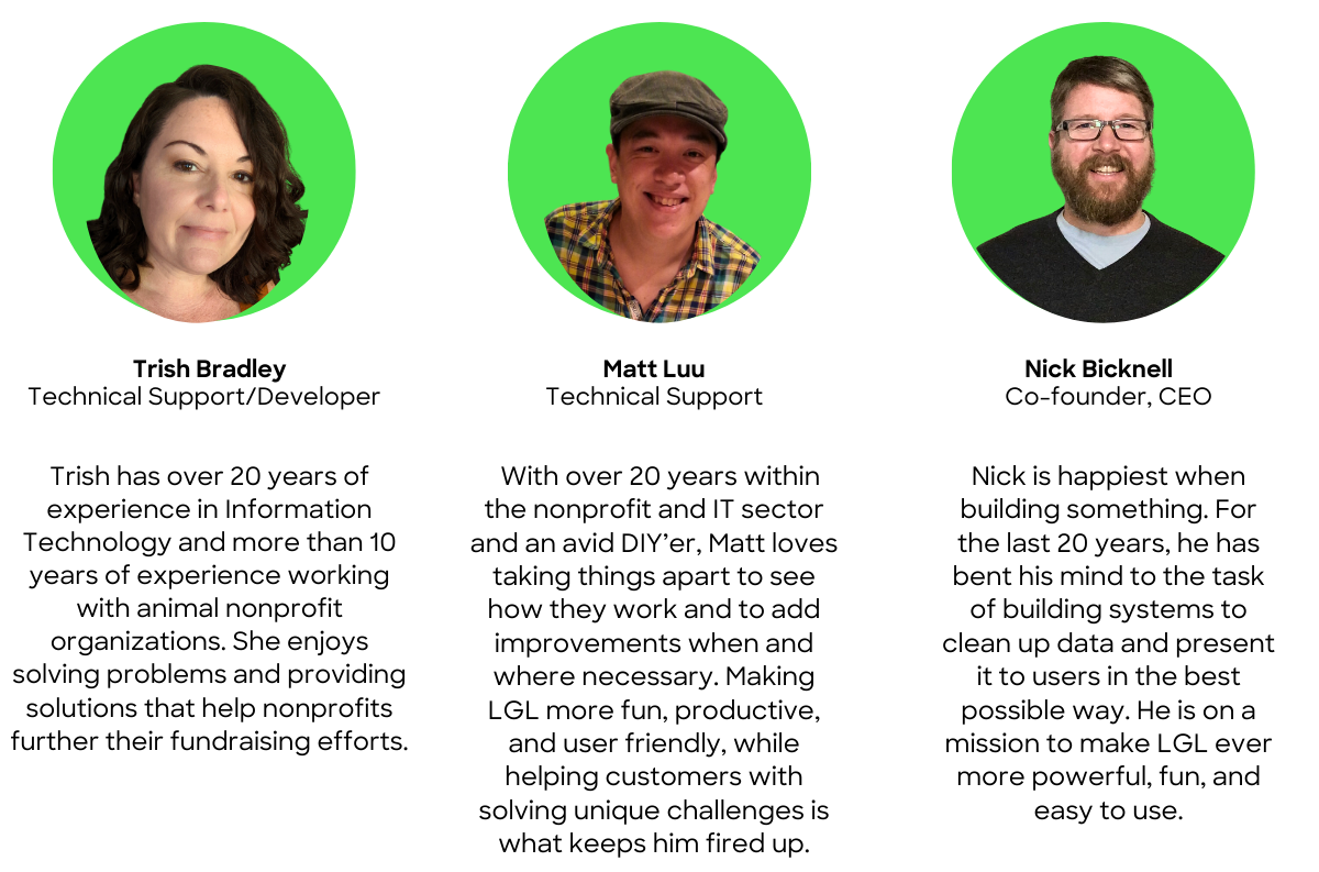LGL's technical support team