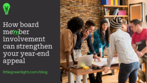 board member involvement in year-end appeal