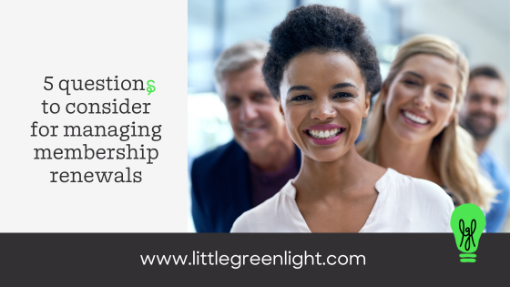 Managing effective membership renewals