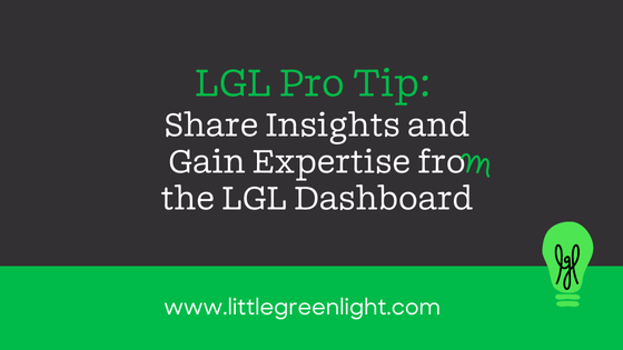 Maximize use of LGL Dashboard widgets