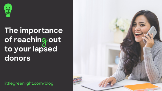 How to reach your lapsed donors